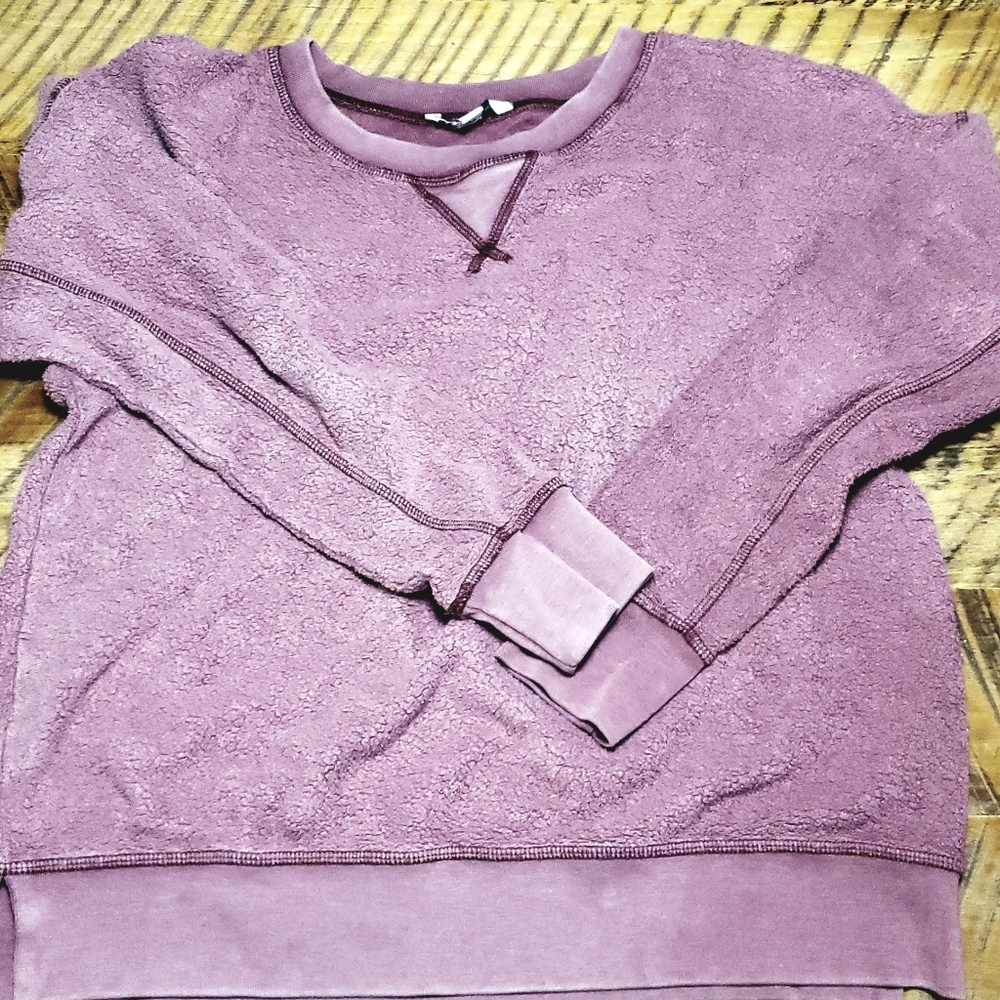 American Eagle Inside-Out Sweatshirt - Rose